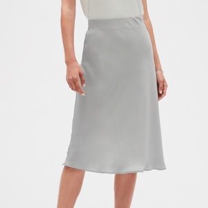 NWT Banana Republic Bias Slip Midi Skirt